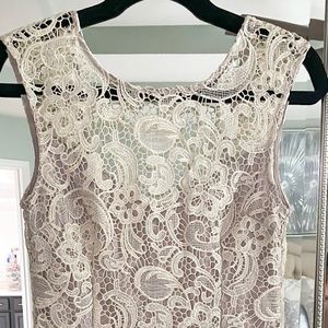 Bebe Lace Mini Dress